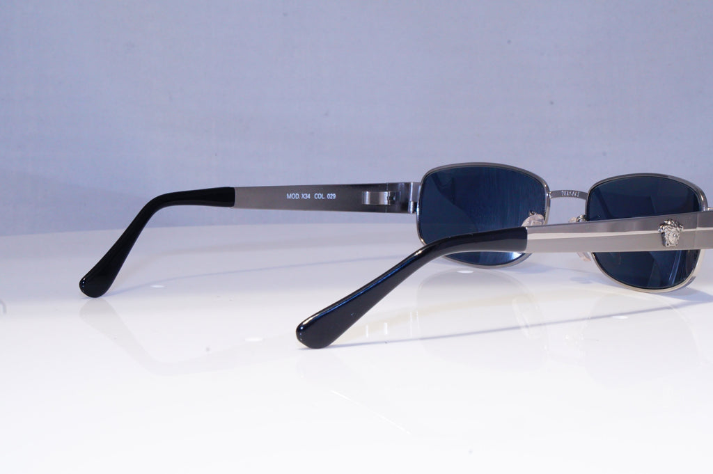 GIANNI VERSACE Mens Vintage 1990 Designer Sunglasses Silver X34 29 19994 NOS