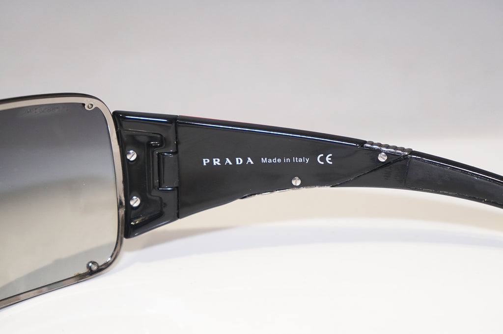 PRADA Mens Designer Sunglasses Black Shield SPS 53H 5AV-5D1 15671
