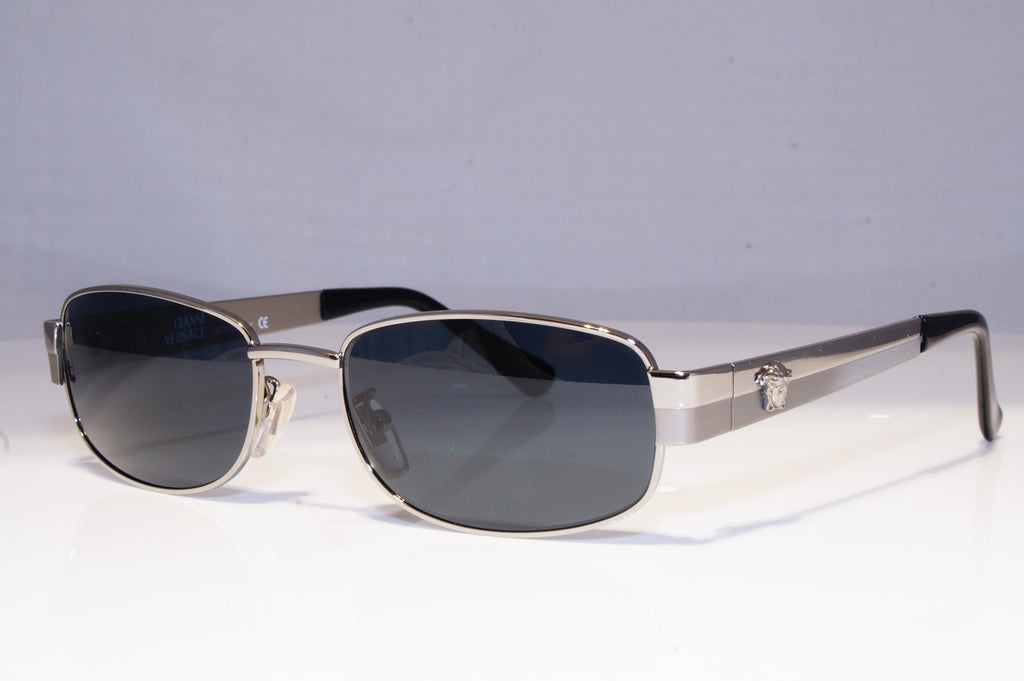 GIANNI VERSACE Mens Vintage 1990 Designer Sunglasses Silver X34 29 19994 NOS