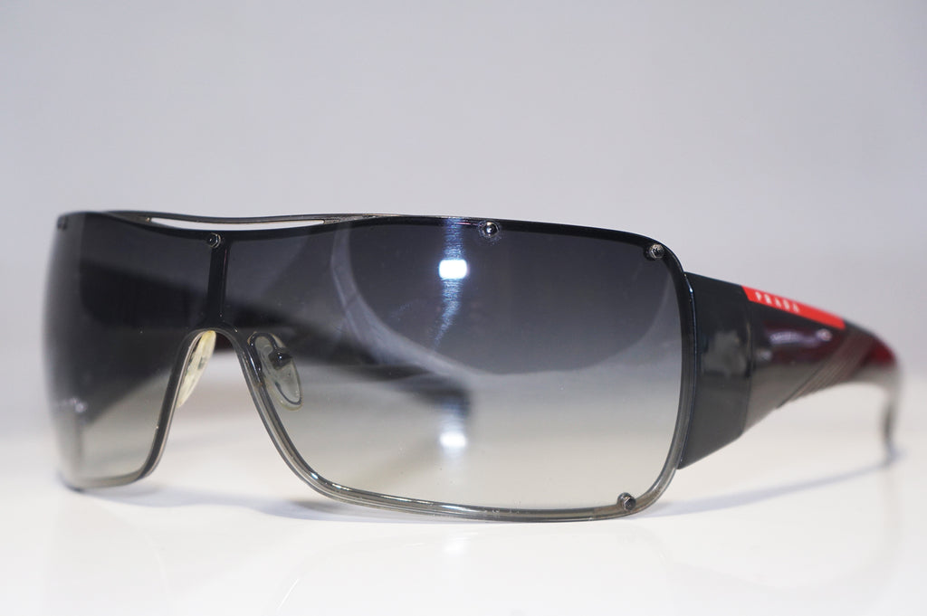PRADA Mens Designer Sunglasses Black Shield SPS 53H 5AV-5D1 15671