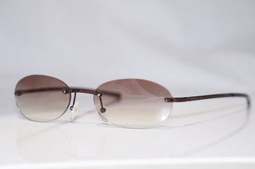 GUCCI 1990 Vintage Mens Unisex Designer Sunglasses Brown Oval GG 1757 AT3 16478