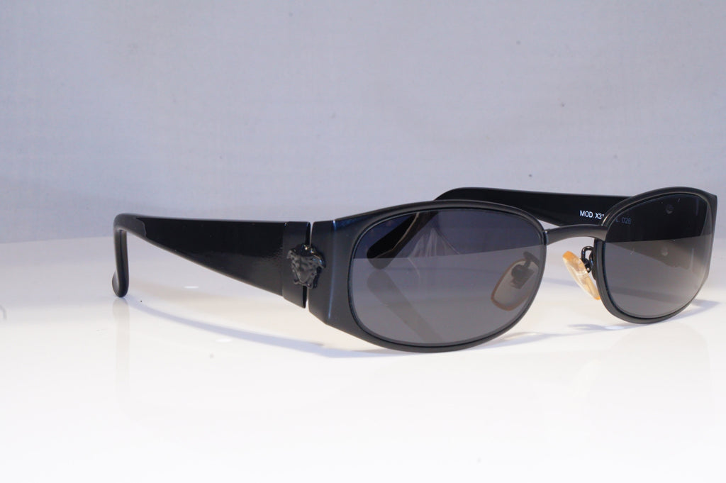 GIANNI VERSACE Mens Vintage 1990 Designer Sunglasses Black X31 28 19993 NOS
