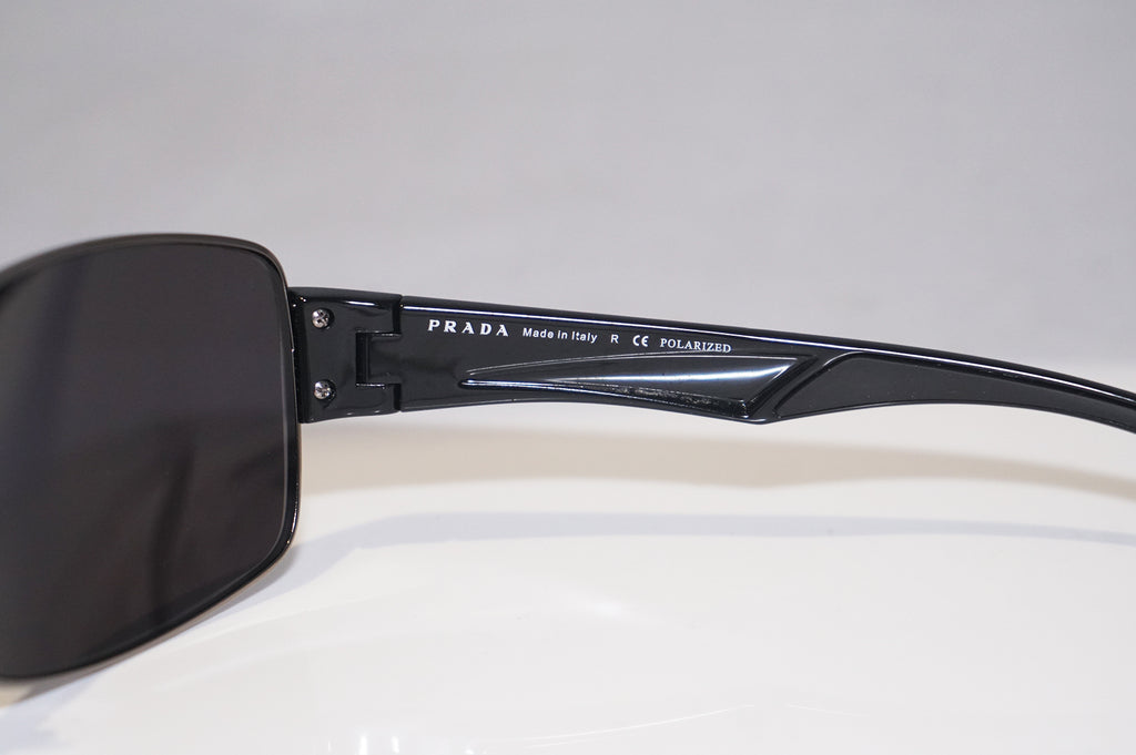 PRADA Mens Designer Sunglasses Black Wrap SPS 53N 5AV-5W1 15221