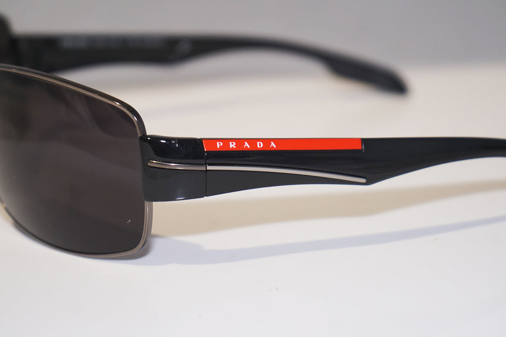 PRADA Mens Designer Sunglasses Black Wrap SPS 53N 5AV-5W1 15221