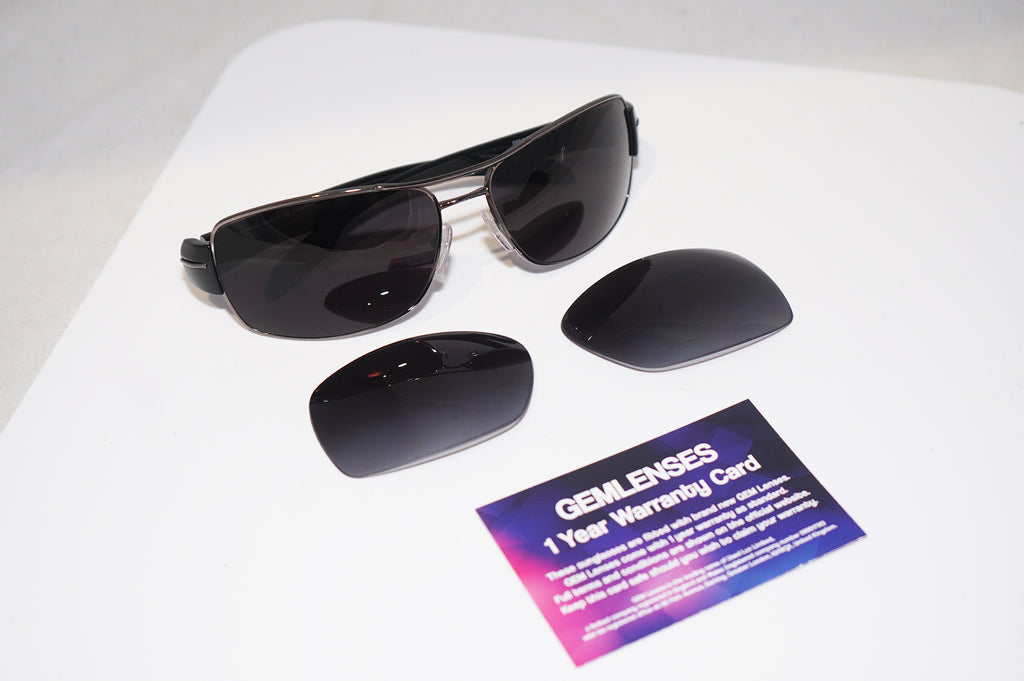 PRADA Mens Designer Sunglasses Black Wrap SPS 53N 5AV-5W1 15221