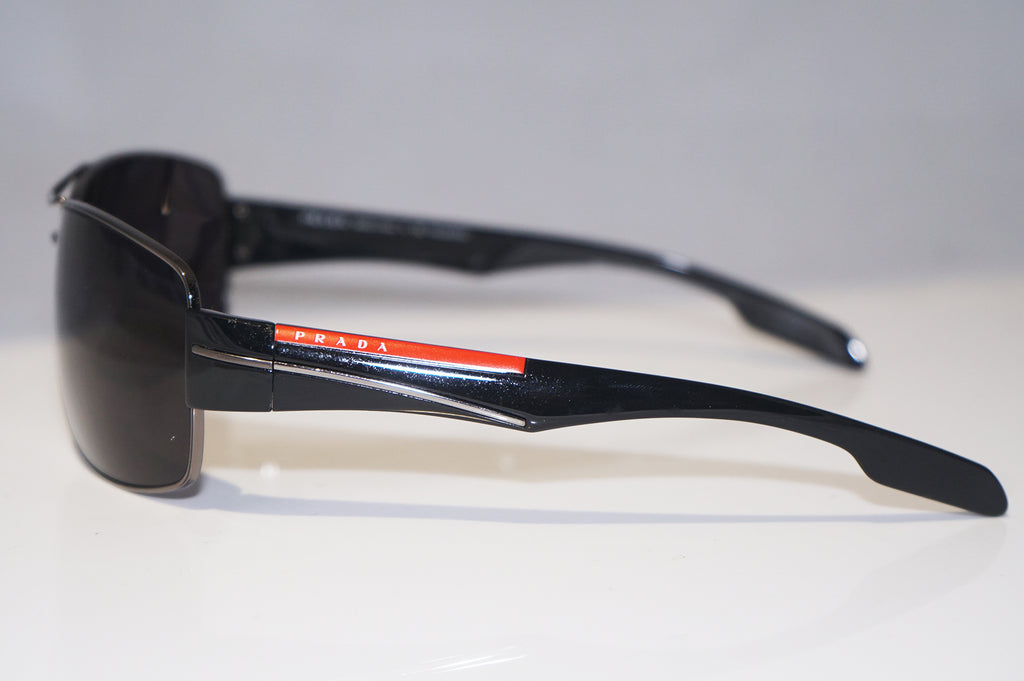 PRADA Mens Designer Sunglasses Black Wrap SPS 53N 5AV-5W1 15221