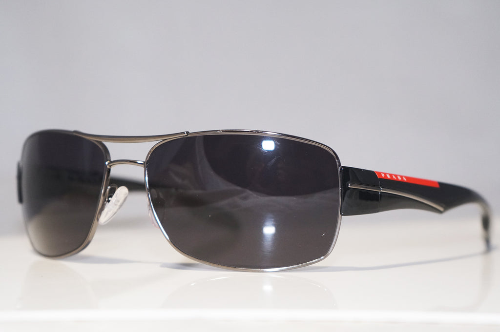 PRADA Mens Designer Sunglasses Black Wrap SPS 53N 5AV-5W1 15221