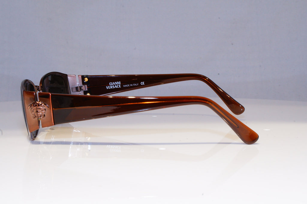 GIANNI VERSACE Mens Vintage 1990 Designer Sunglasses Brown X31 53M 20045 NOS