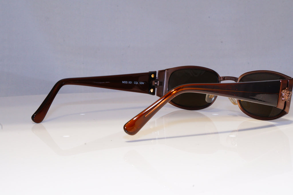 GIANNI VERSACE Mens Vintage 1990 Designer Sunglasses Brown X31 53M 20045 NOS