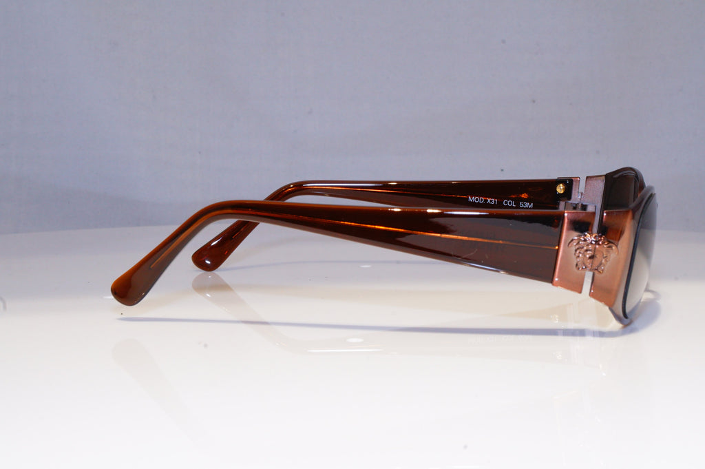 GIANNI VERSACE Mens Vintage 1990 Designer Sunglasses Brown X31 53M 20045 NOS