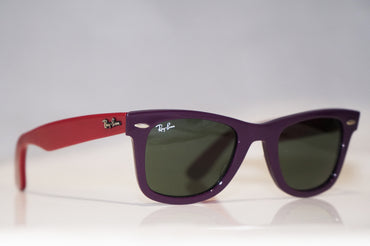 RAY-BAN Mens Designer Sunglasses Red Purple Wayfarer RB 2140 966 16425