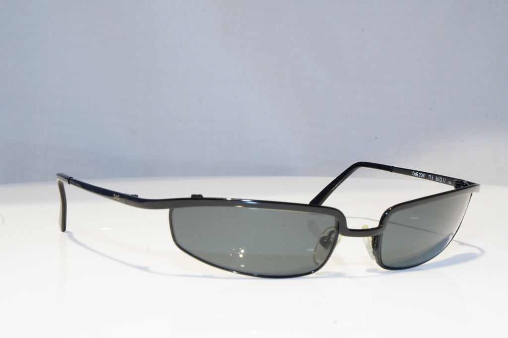 DOLCE & GABBANA Womens Vintage 1990 Designer Sunglasses Black D&G 2024 BLK 18573