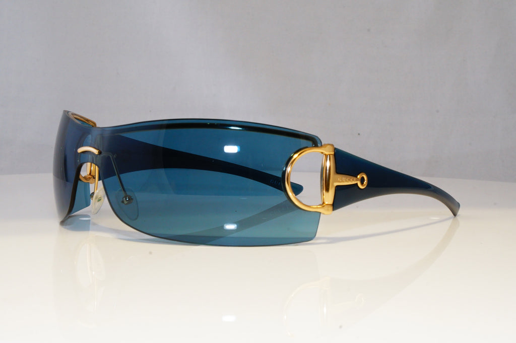 GUCCI Womens Designer Sunglasses Blue Shield GG 2712 PU6 20412
