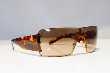 VERSACE Mens Womens Designer Sunglasses Brown Shield MOD 2037 1061/13 18845