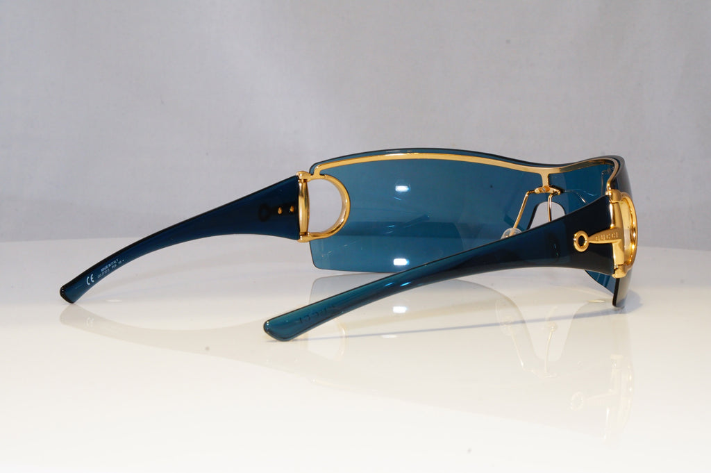 GUCCI Womens Designer Sunglasses Blue Shield GG 2712 PU6 20412