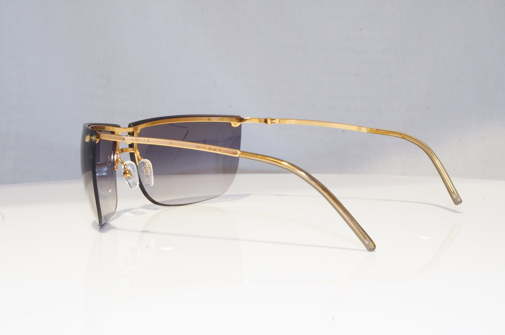 GUCCI Mens Vintage 1990 Designer Sunglasses Gold Wrap GG 2652 000BD 18857