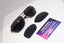 PRADA Mens Designer Sunglasses Black Wrap SPS 53N 1BO-5Z1 15071