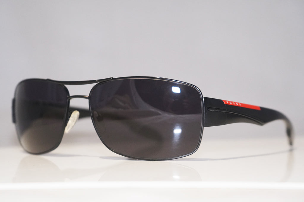 PRADA Mens Designer Sunglasses Black Wrap SPS 53N 1BO-5Z1 15071