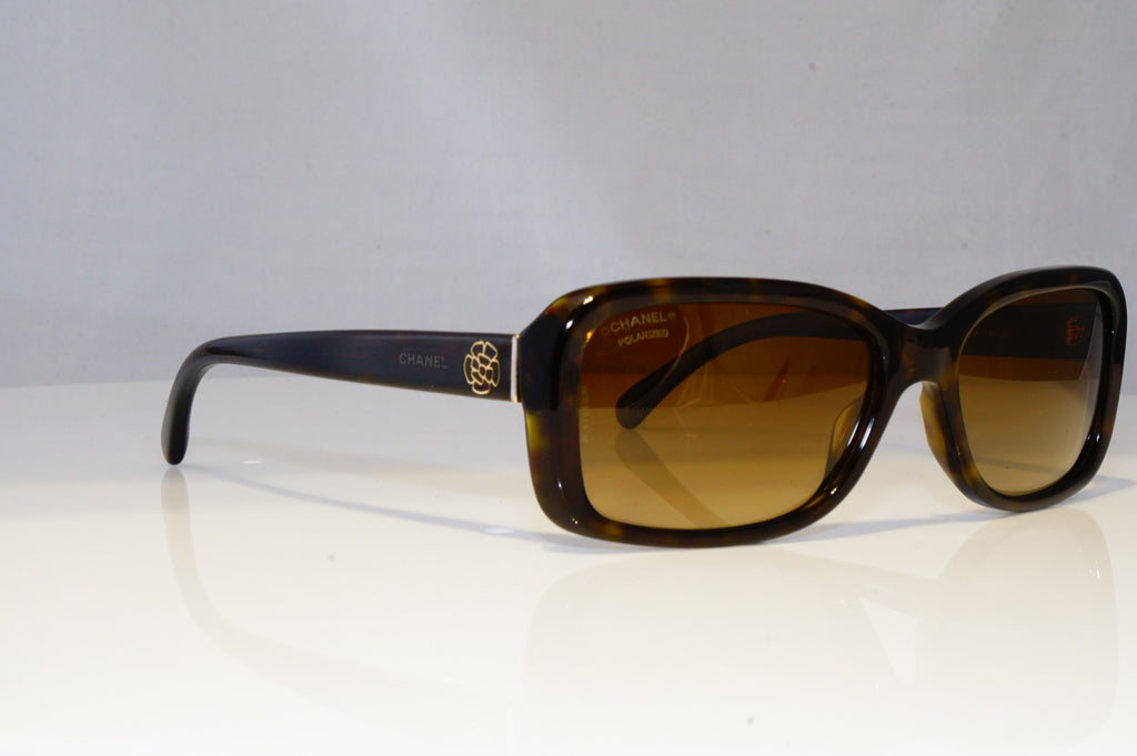 CHANEL Womens Polarized Designer Sunglasses Brown Rectangle 5247 714/S9 20430