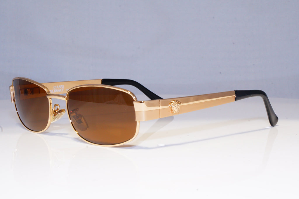 GIANNI VERSACE Mens Vintage 1990 Designer Sunglasses Gold X34 30 20064 NOS