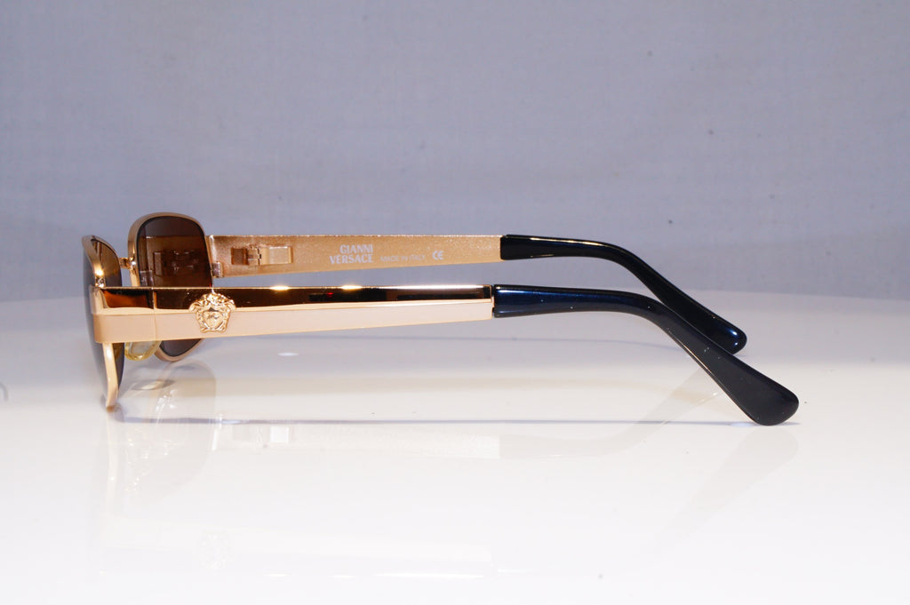 GIANNI VERSACE Mens Vintage 1990 Designer Sunglasses Gold X34 30 20064 NOS