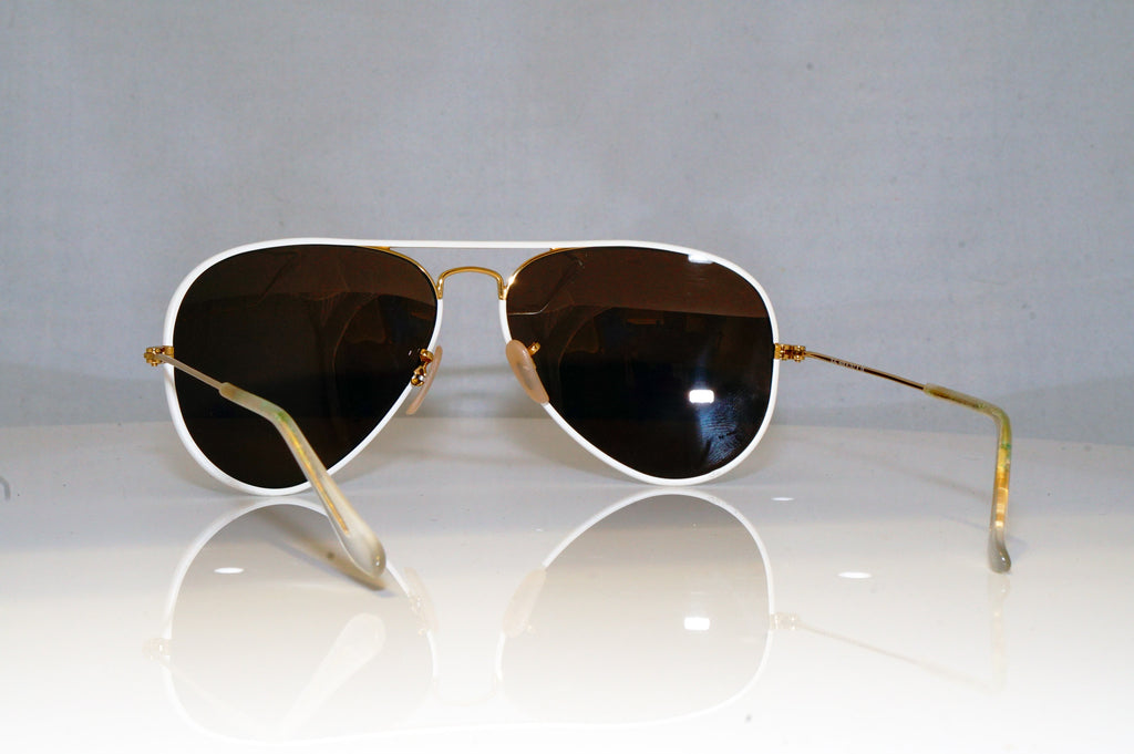 RAY-BAN Mens Designer Sunglasses White Aviator RB 3025 146/32 17688