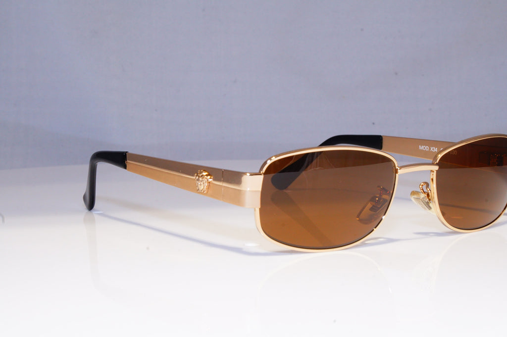 GIANNI VERSACE Mens Vintage 1990 Designer Sunglasses Gold X34 30 20064 NOS