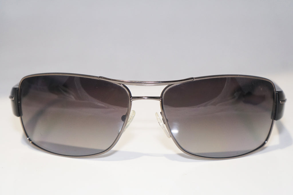 PRADA Mens Designer Polarized Sunglasses Black Wrap SPS 53N 5AV-5W1 15167