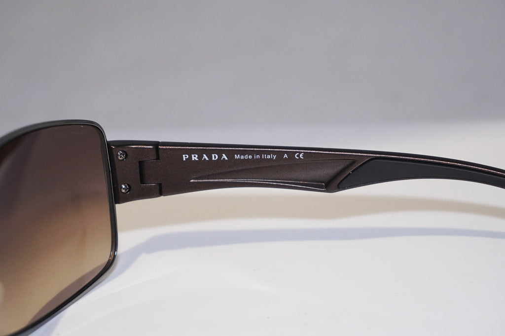 PRADA Mens Designer Sunglasses Brown Wrap SPS 53N 5AV-6S1 15135