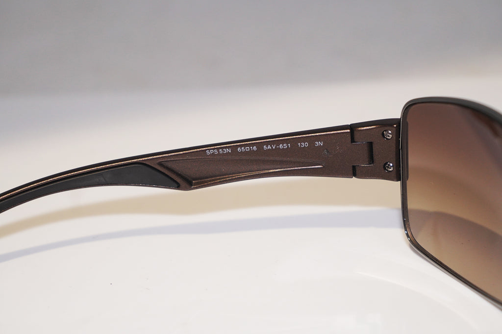 PRADA Mens Designer Sunglasses Brown Wrap SPS 53N 5AV-6S1 15135