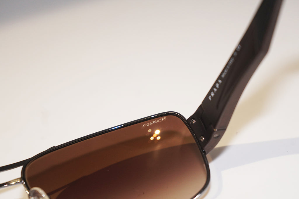 PRADA Mens Designer Sunglasses Brown Wrap SPS 53N 5AV-6S1 15135