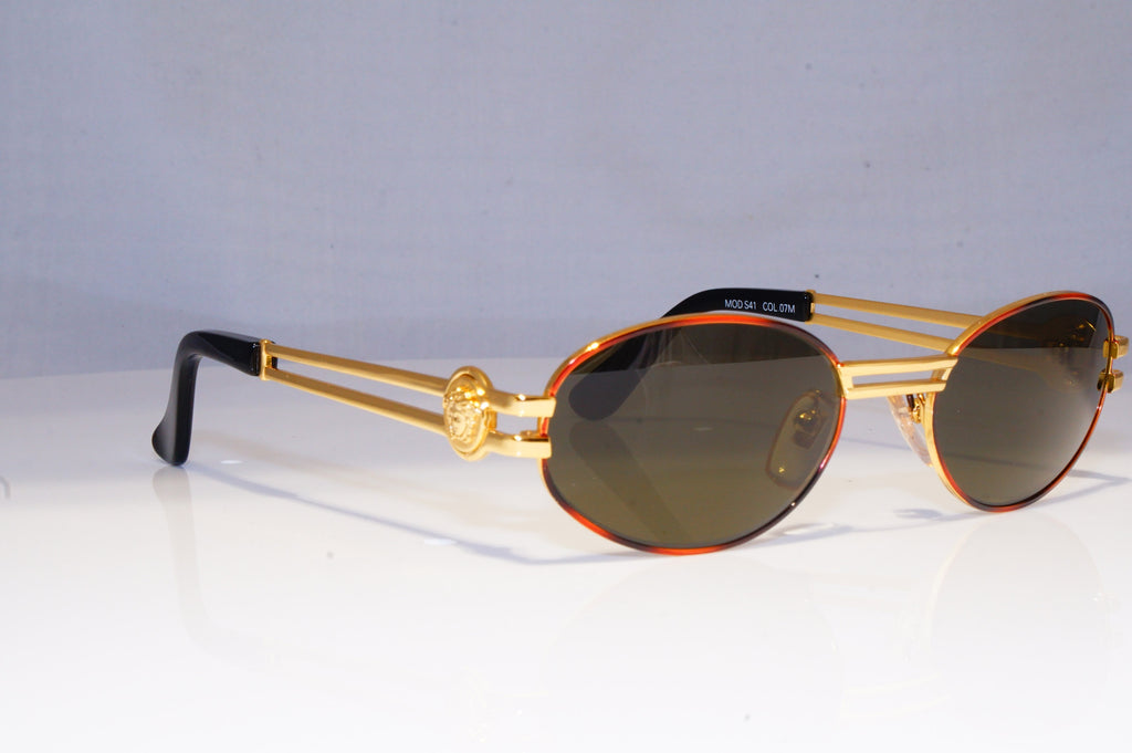 GIANNI VERSACE Mens Designer Sunglasses Gold S41 17M 19989 NOS