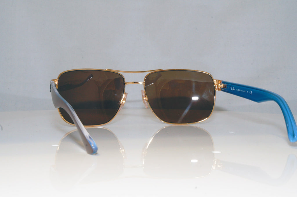 RAY-BAN Mens Designer Sunglasses Brown Rectangle RB 3530 001/13 17720