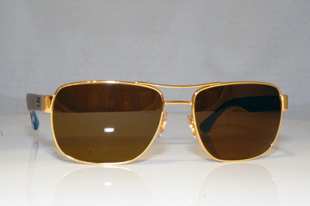 RAY-BAN Mens Designer Sunglasses Brown Rectangle RB 3530 001/13 17720