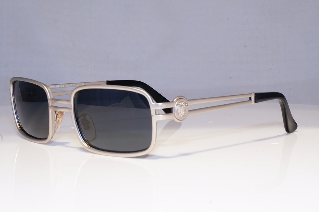 GIANNI VERSACE Mens Vintage 1990 Designer Sunglasses Silver S53 22M 20012 NOS