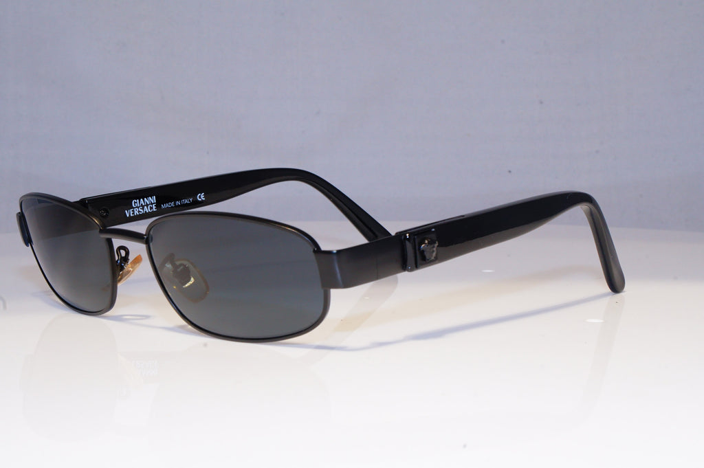 GIANNI VERSACE Mens Vintage 1990 Designer Sunglasses Black X19 28 20008 NOS
