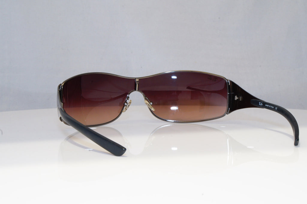 RAY-BAN Mens Designer Sunglasses Silver Shield RB 3268 041/13 18840