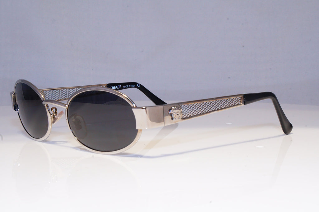 GIANNI VERSACE Mens Vintage 1990 Designer Sunglasses Silver X21 29 20033 NOS