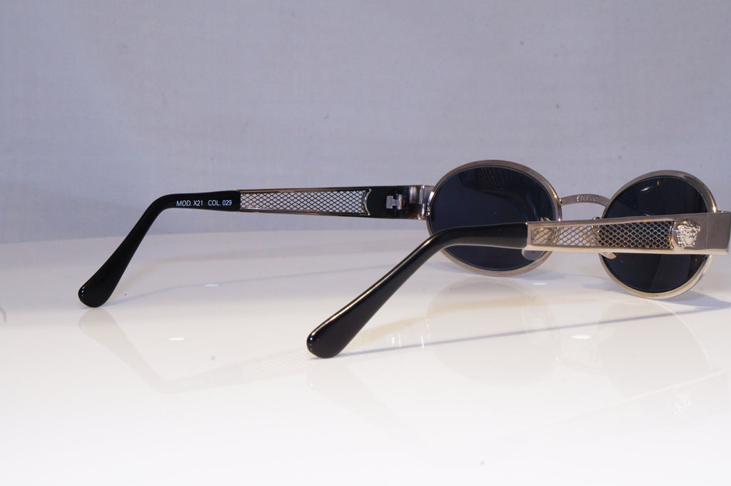 GIANNI VERSACE Mens Vintage 1990 Designer Sunglasses Silver X21 29 20033 NOS