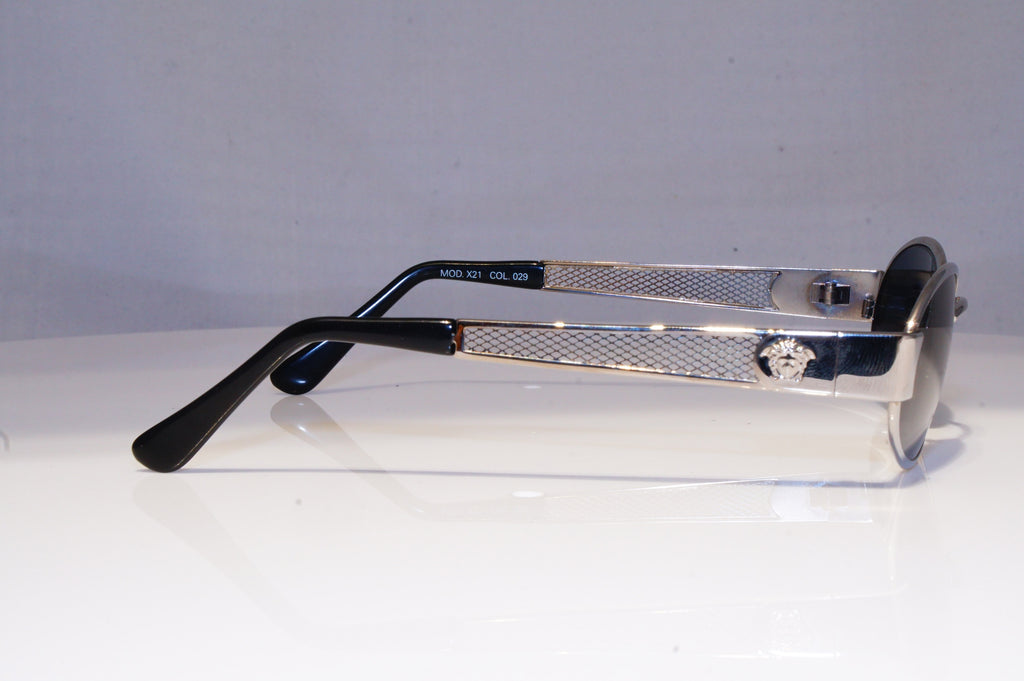 GIANNI VERSACE Mens Vintage 1990 Designer Sunglasses Silver X21 29 20033 NOS