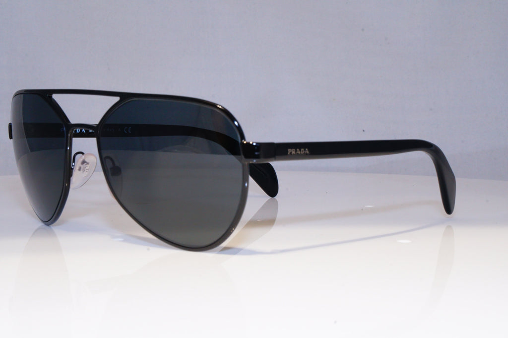 PRADA Mens Designer Sunglasses Black Pilot SPR 55R 7AX-1A1 20681