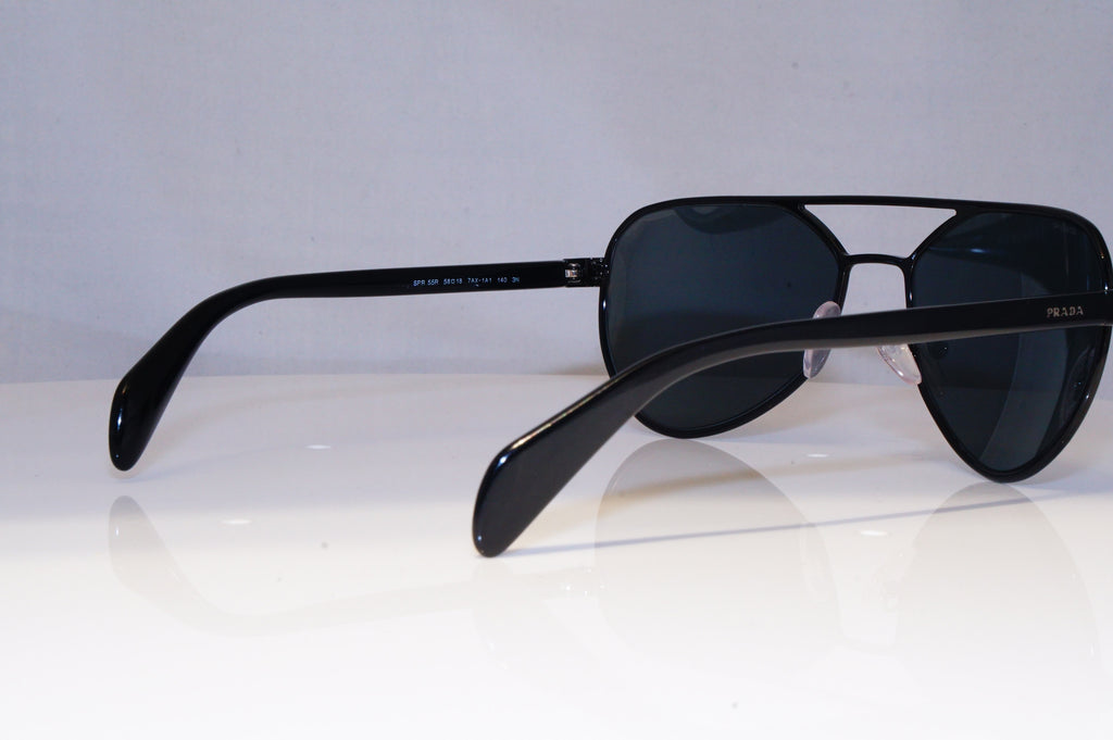 PRADA Mens Designer Sunglasses Black Pilot SPR 55R 7AX-1A1 20681