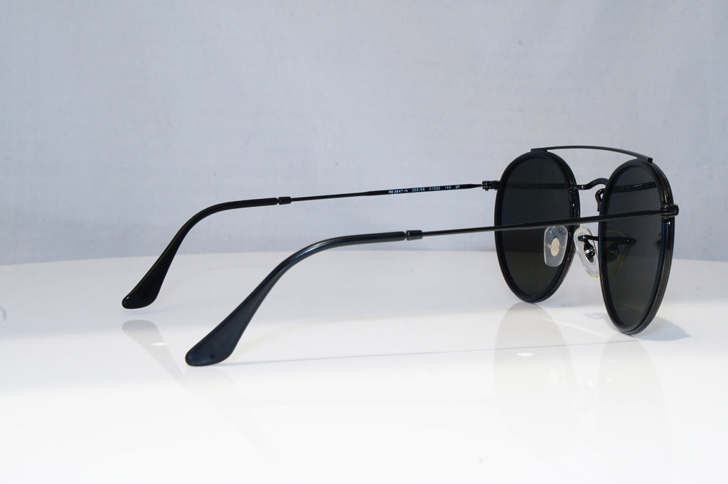 RAY-BAN Mens Polarized Designer Sunglasses Black Round RB 3647 002/58 18841