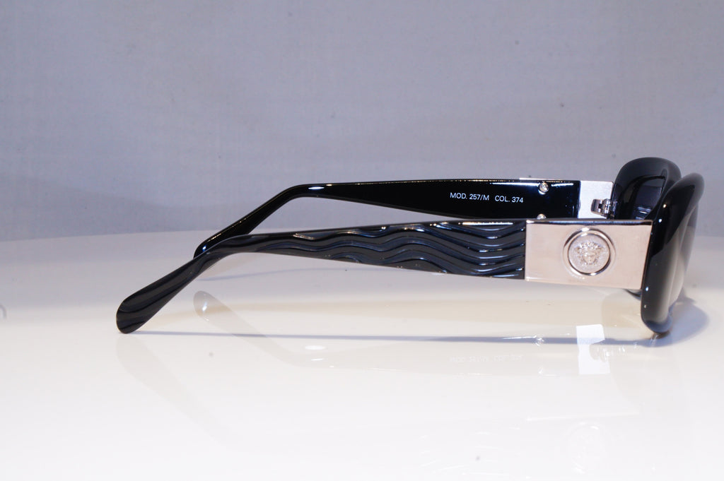 GIANNI VERSACE Mens Vintage 1990 Designer Sunglasses Black 257/M 374 20030 NOS
