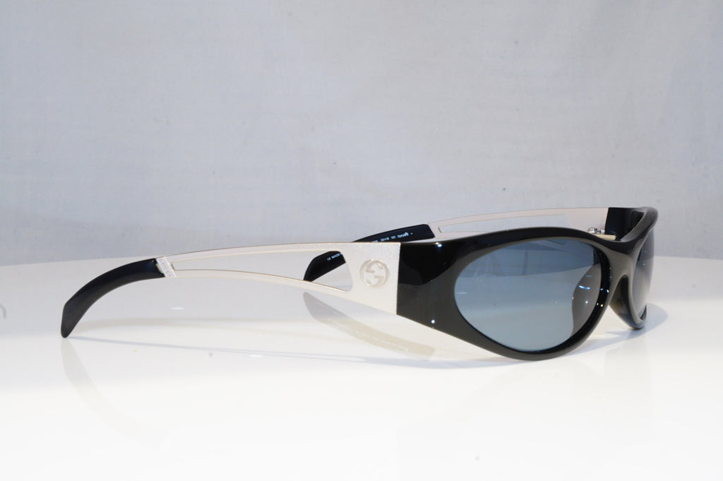 GUCCI Mens Vintage 1990 Designer Sunglasses Black Rectangle GG 1487 GM6 18832