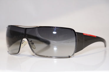 PRADA Mens Designer Sunglasses Grey Shield SPS 51GS 1BC-5D1 16426