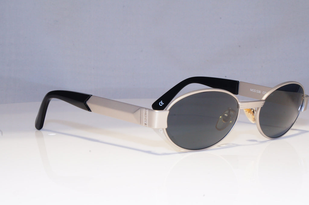 GIANNI VERSACE Mens Vintage 1990 Designer Sunglasses Silver S30 22M 20034 NOS