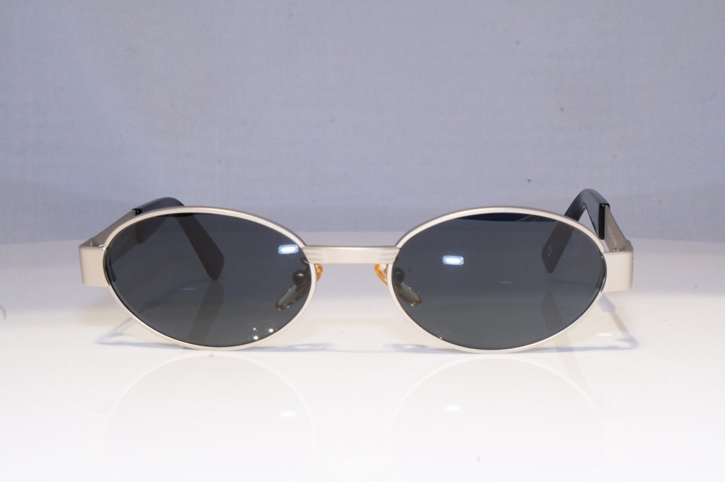 GIANNI VERSACE Mens Vintage 1990 Designer Sunglasses Silver S30 22M 20034 NOS
