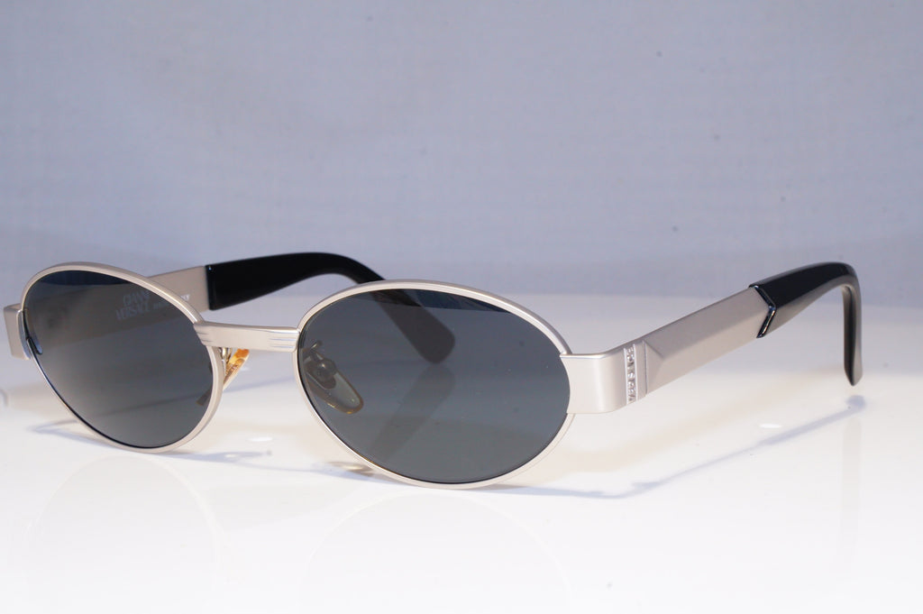 GIANNI VERSACE Mens Vintage 1990 Designer Sunglasses Silver S30 22M 20034 NOS