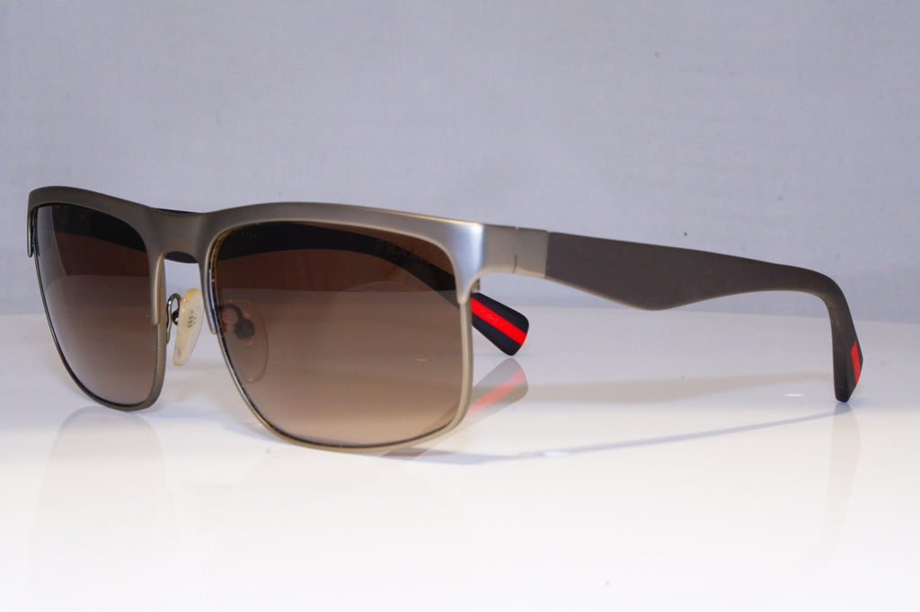 PRADA Mens Designer Sunglasses Brown Square SPS 56P DG1-1X1 20689